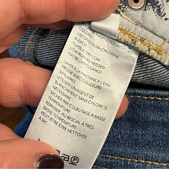 Pilcro and the Letterpress slim boyfriend blue denim jeans size 25 - Picture 6 of 13